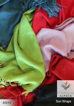 100% Suri Alpaca Wraps