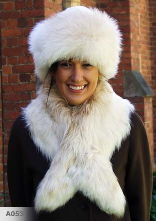 100% Alpaca Fur Hat and Collar