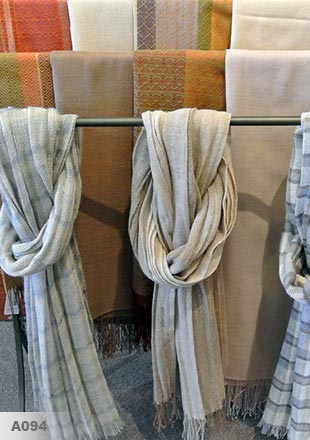 Light Fine Alpaca and Alpaca/Silk Scarves 